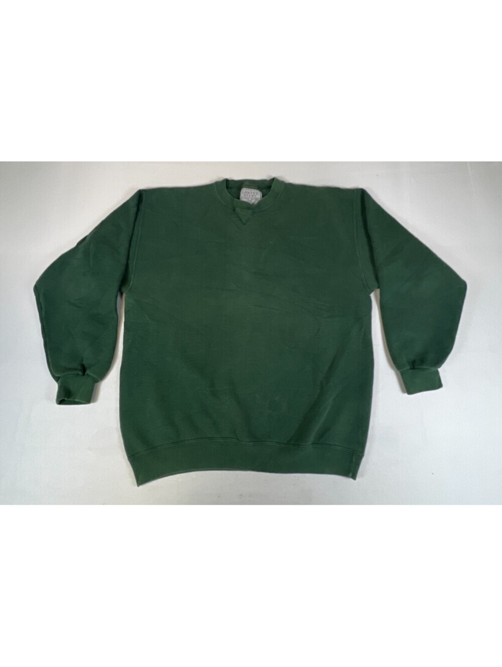 Vintage Santee Hvywt Men Large Green Heavyweight Crewneck Sweatshirt USA